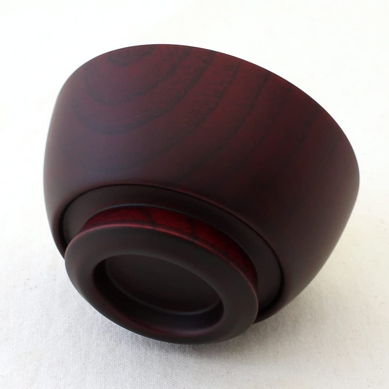 Kishu Lacquerware WG-457510 Kakuda Seibei Shoten Soup Bowl Grip Ball,