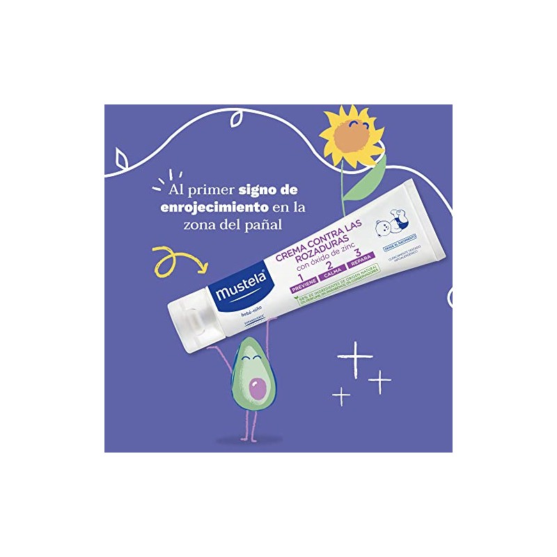 Mustela, Crema Contra las Rozaduras para Bebé 123, 108g