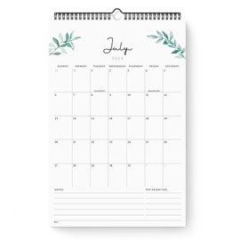 Jotsome Wall Calendar 2025-2026, Runs from July 2025 Until December 2026,Large Academic Calendar ,Modern Greenery Minimalist Calendar,Wall/Desktop Perfect for Home, School, Office,Easy to organize,17"x11"