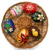 Rumikrafts Handpainted Wooden Easter Eggs, Ecofriendly and Lightweight, Kids Friendly,