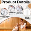 Sauna Thermometer and Hygrometer with 2 Thermometer & Hygrometer Calibration