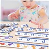 Hohopeti Word Recognition Puzzle for Boy Girl Wooden Letters Learning