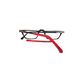 Anti-Slip Soft Eyeglass Temple Tip Sleeves Comfort for Men, Women & Kids -Red Small