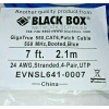 Black Box Network Services Cat6 Patch Cable, 7ft/2.1m, 550MHz, Booted,