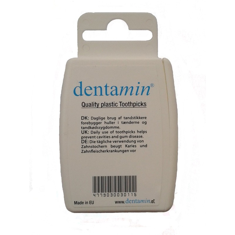 Dentamin® Pocket Box, Pack of 3 x 60 DENTAMIN® Toothpicks