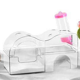 Sand Bath for Hamsters | Hamster Bathroom | Bowl Décor Pet Supplies House Habitat Bathing Dwarf Chinchilla Mice Reptiles Guinea Gerbil Accessories for Small Animals