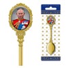 King Charles Coronation Gold Plated Spoon Collectors Souvenir Commemorative Memorabilia