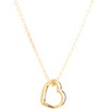 Collar de Corazón en Chapa de Oro 22K para Mujer,