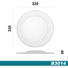 HEXIM Perfect Stucco Rosette Made of Polyurethane Hard Foam -