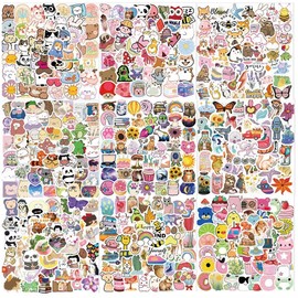 600 Pcs Cute Stickers Bulk,Teacher Prizes Stickers for Kids Classroom Teens Girls Mens.Waterproof Water Bottles Stickers for Kids/Cute Kawaii Animal Pack Stickers for Water Bottles Laptop Phone