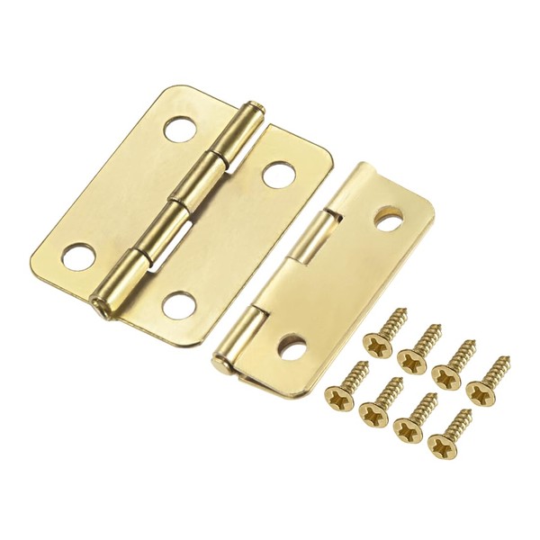 METALLIXITY Retro Hinges (0.98 Inches) 15 Pieces Iron Folding Mini