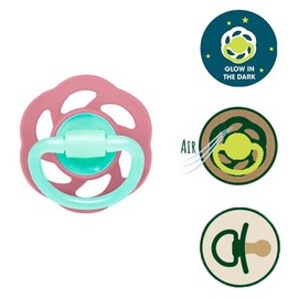 NIP Cherry Round Dummy Set of 4 (2 x 2) Size 2 (6 M +, Cherry Green + Cherry Night Light)