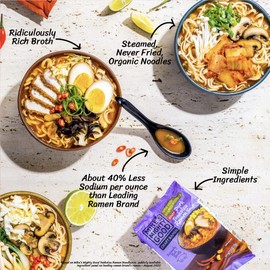 Mike's Mighty Good Craft Ramen, Spicy Pork Tonkotsu Ramen Soup, 2.4 Ounce (Pack of 7)