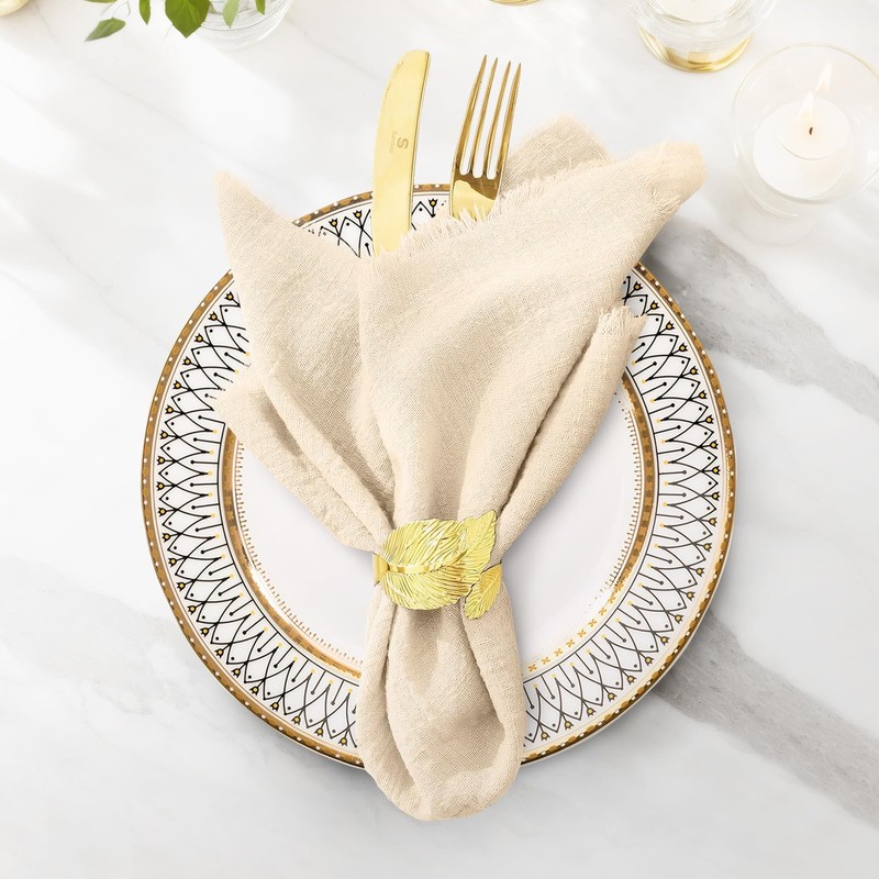 Hi.FANCY Handmade Cloth Napkins, Cloth Napkins, 16.5 x 16.5 Inches