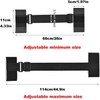 Bestgle 2 Packs Adjustable Ski and Pole Carrier Strap Shoulder