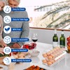 MesRosa Egg Holder for Fridge, Automatic Rolling Egg Organizer for