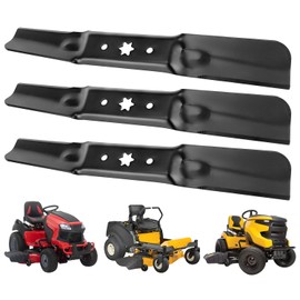 YLAOKAI 742-05056 3PK Mower Blades Replace 54" Cub Cadet 942-05056 942-05056A 742-05056A Compatible with RZT XT1 XT2 ZT1 ZT2 Craftsman 247 Series T3200 G8400 Troy Bilt Super Bronco