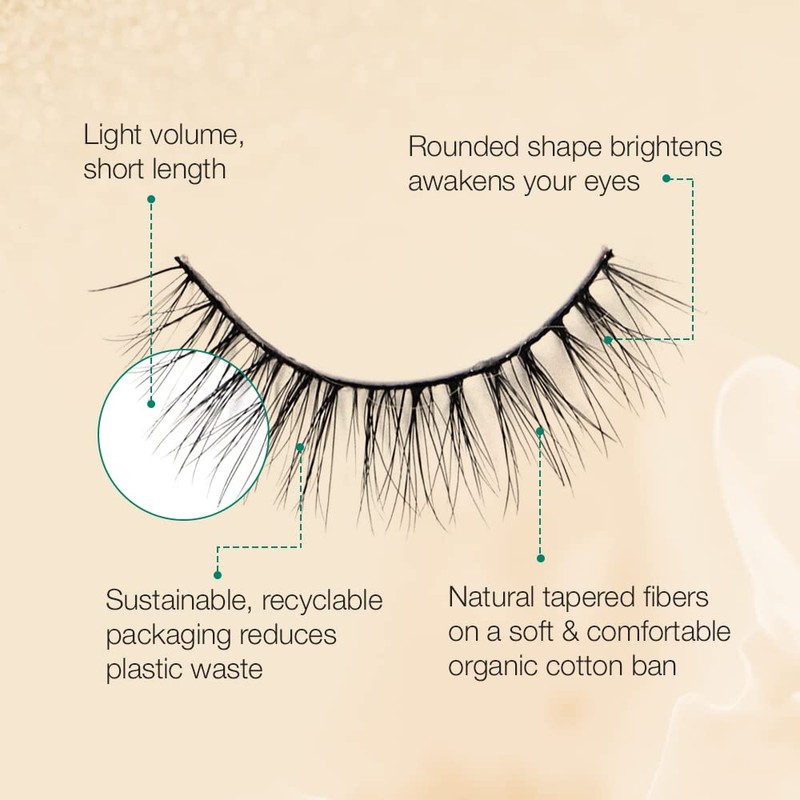 Ardell Eco Lashes Natural 451 - Sustainable False Eyelashes, Reusable