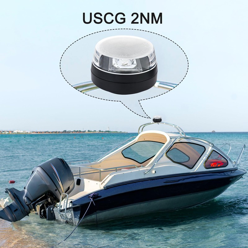 CLGmarine Anchor Lights,Boat Tower Light,Bimini Top LED Waketower All-Round 360