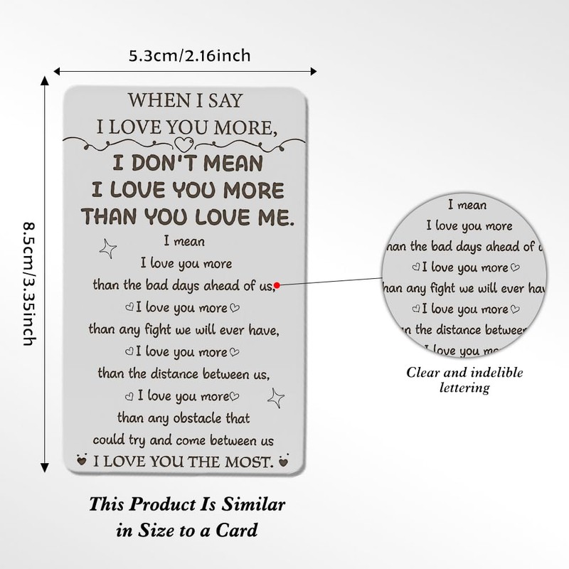 Husband Gifts,Husband Birthday Card,Stocking Fillers for Boyfriend,Christmas Card,Gifts for Boyfriends,Girlfriend