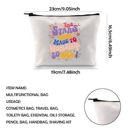 WCGXKO Christian Gift Religious Gift If The Stars were Made to Worship So will I Zipper Bag Makeup Bag (So Will I CA)