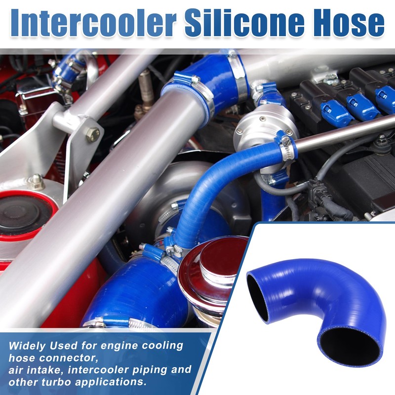 QUARKZMAN Auto Kupplung Silikon Schlauch 80mm 3.15" Innendurchm. 135 Grad