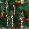 DERAYEE 6 PCS Christmas Glitter Candy Cane Plastic Candy Cane