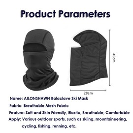 Black & White Ski Mask for Men Women 2 Pack Balaclava Face Mask Summer Shiesty Masks Full Head Cover Motorcycle Helmet Sun UV Protection