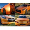 AUTOGOODY 108"x60" Satin Matte Chrome Metallic Orange Vinyl Film Wrap