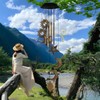 Solar Wind Chimes for Outside,Sun and Moon Wind Chime for