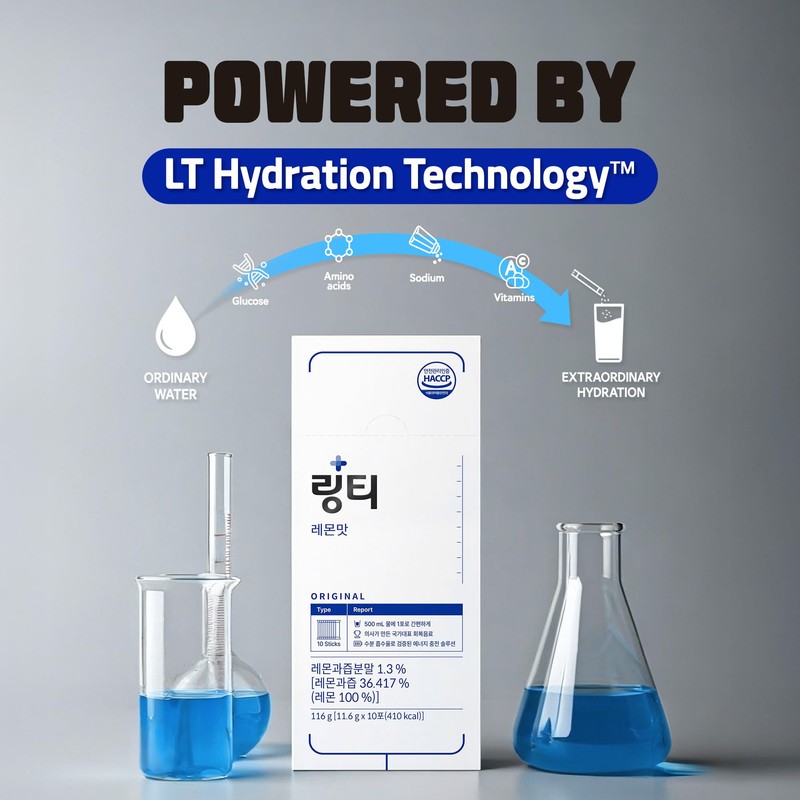 LINGTEA Doctor Developed Electrolyte Drink Mix - Lemon Flavor |