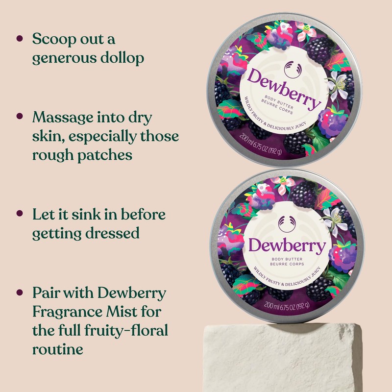 The Body Shop Dewberry Body Butter for Dry Skin 200ml