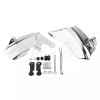 Unbranded Chrome Mid Frame Air Deflector Heat Shield For Harley