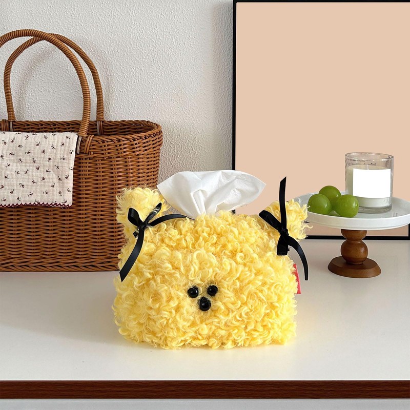 Lovely Multipurpose Plush Storage Box Fashion Accessory Comfort Decoration Easy