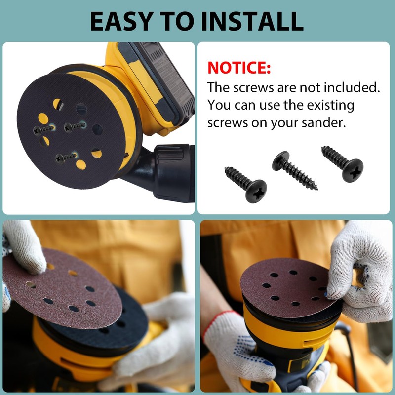 5 Inch Sander Replacement Pad for D26451, D26453, DW4388, DW421,