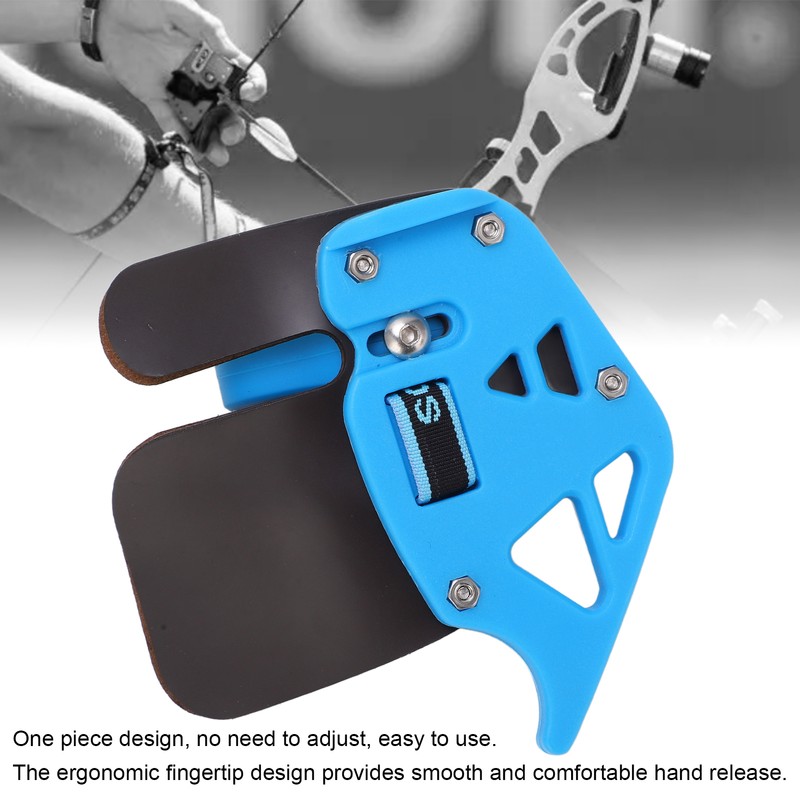 Archery Finger Tab Shooting Tabs Double Layer Leather Tabs Guard