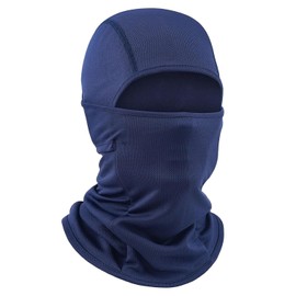 SUNXBUK Balaclava Motorcycle Balaclava, Face Cover, Breathable Sun Protection, Balaclava, Full Face Mask, Elastic, blue
