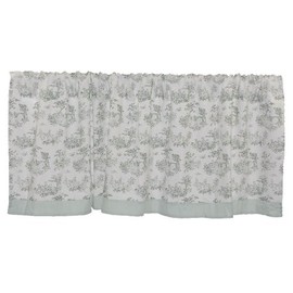 Tadpoles Toile Window Valance, Sage