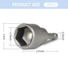 2PCS Trailer Jack Drill Adapter,1/4" Quick Connect RV Leveling Jacks