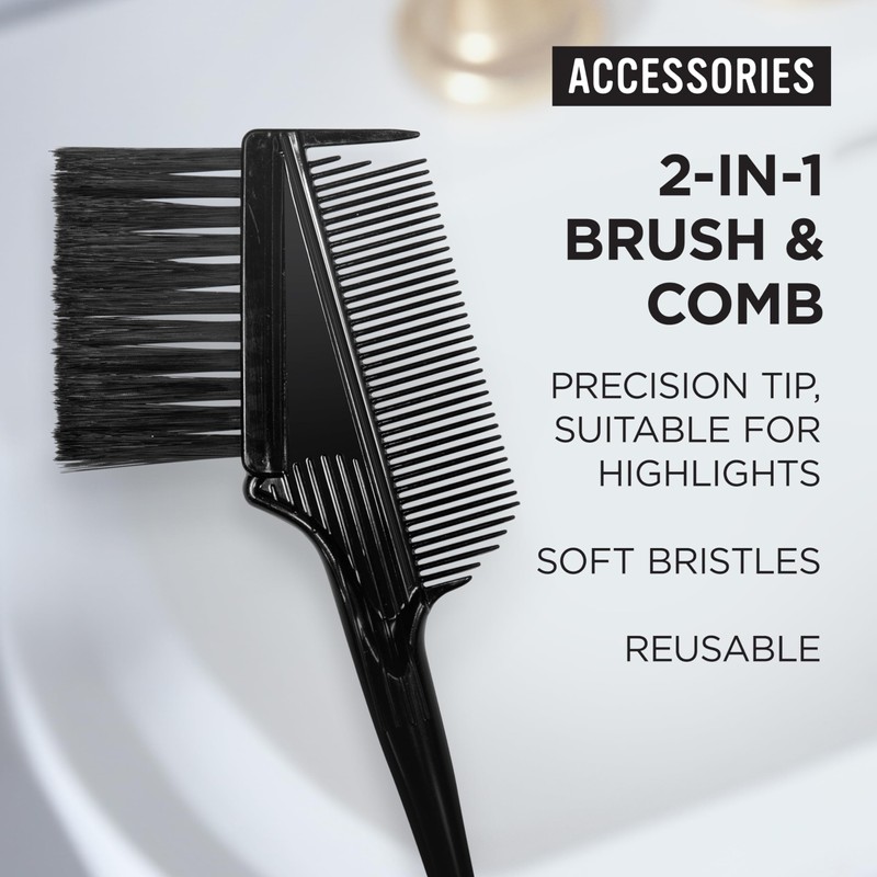 Clairol Professional Colour Studio Hair 2-1 Brush & Comb, Reusable,