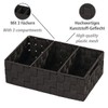 WENKO "Adria Organizer with Handles/Three Separations, Black