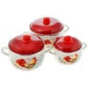 Enamel Stock Pot Rooster Enamel Cooking Pot Enameled Pot with