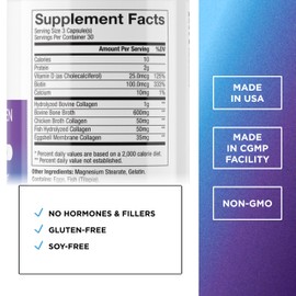 DR. EMIL NUTRITION Multi Collagen Peptides Plus Biotin and Vitamin D - Biotin and Collagen Supplements for Hair Skin and Nails - Biotin Pills for Hair Growth