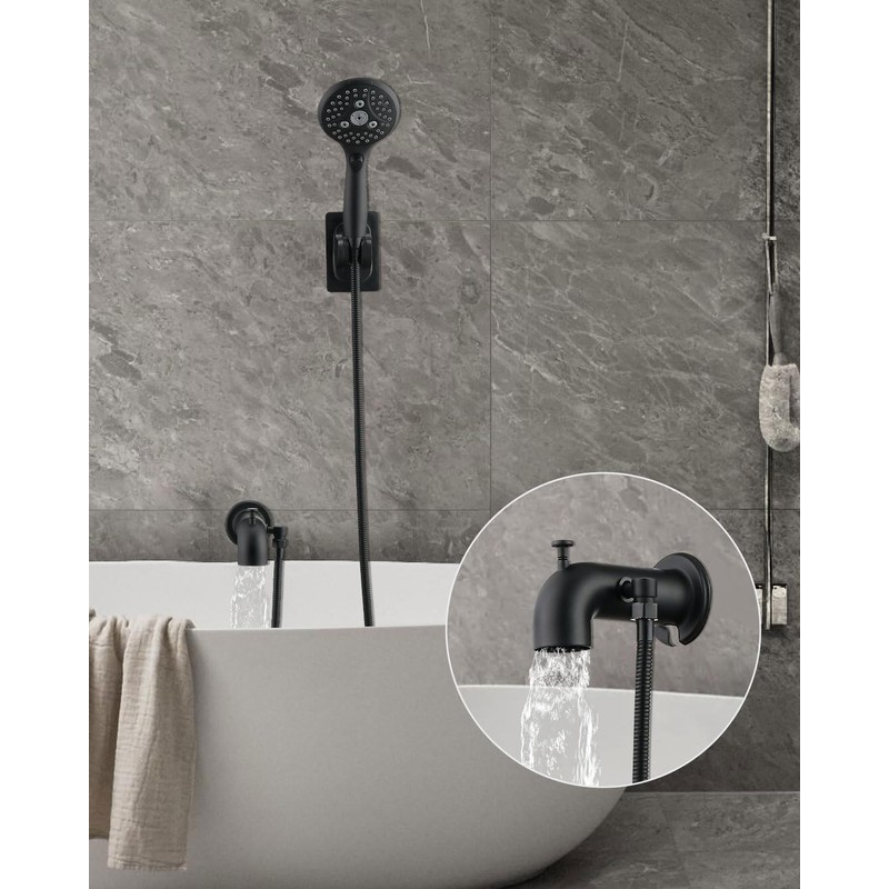 LOCALAND Tub Spout with Diverter, Bathtub Spout for Hand Shower,Matte