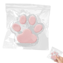 Cat Paws Squishy, Stress Ball Cat, Cat Paw Squishy Fidget Toys, Squishy Toy Cat Paws, Squishy Paw Stress Ball, Cat Paws Anti-Stress Ball Children, Cat Paw Children's Games (Pink)