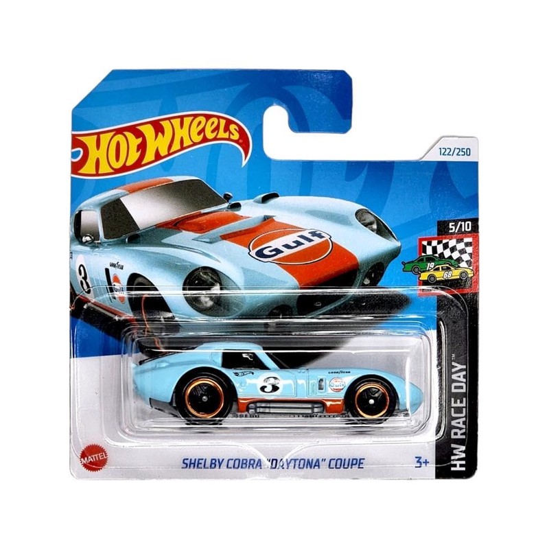 Hot Wheels Single Cars Shelby Cobra Daytona Coupe HTC77