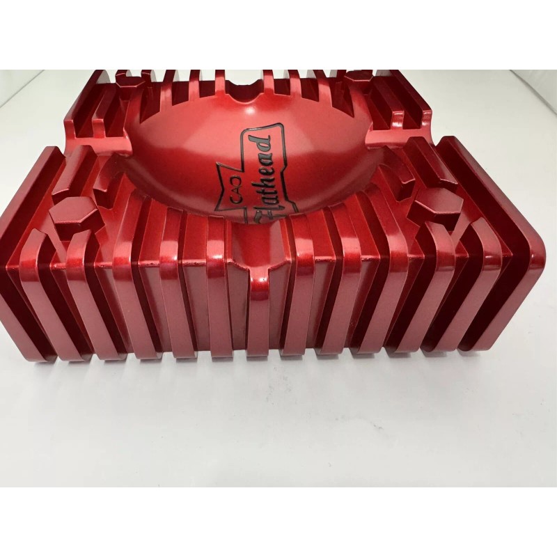 CAO Flathead Metal Cigar Ashtray - Red - New