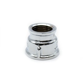 DOJA Barcelona Reducing sleeve 3/4 to 1/2 | water connection reducer | brass chrome-plated hose reducer, washing machine connection adapter, shower tap adapter, radiator adapter