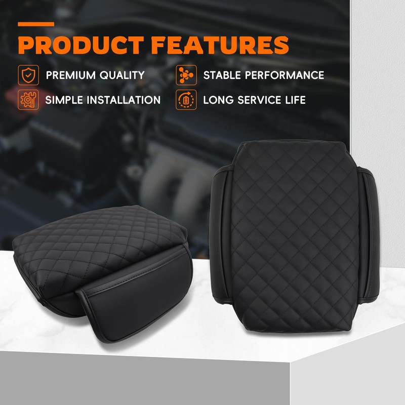 GoaMotors Center Console Cover Armrest Pad Cover Compatible with Jeep