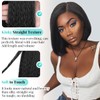Kinky Straight Bob Human Hair Wig for Black Women Glueless